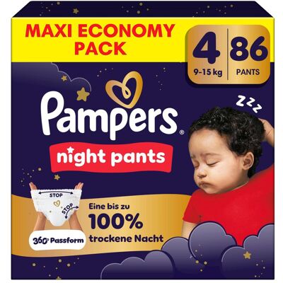 Pampers Night Pants Gr.4 Maxi Windeln Eco Pack 86 Stück (Gr. 4, 86 Stk.) Pampers Night Pants Gr.4 Maxi Windeln Eco Pack 86 Stück (Gr. 4, 86 Stk.)
