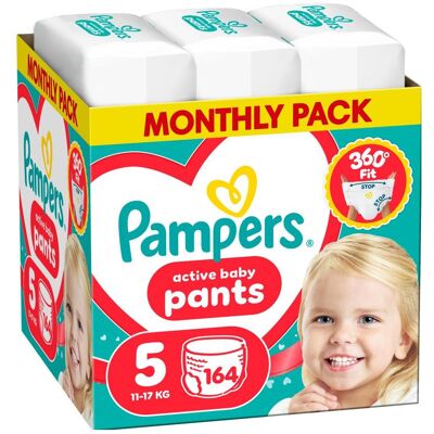 Pampers Active baby (Gr. 5, Monatsbox, 164 Stk.) Pampers Active baby (Gr. 5, Monatsbox, 164 Stk.)
