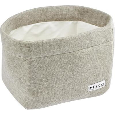 Meyco, Pflegekorb, Wickeltichkörbchen medium Knit basic sand melange Meyco, Pflegekorb, Wickeltichkörbchen medium Knit basic sand melange