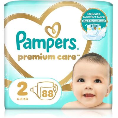 PAMPERS Größe 2 Windeln - Sensible Haut - 88 Stk - 4-8 kg PAMPERS Größe 2 Windeln - Sensible Haut - 88 Stk - 4-8 kg