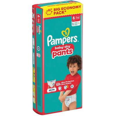 Pampers Baby Dry Pants Gr.6 Extra Large 13-19kg Big Windeln Eco Pack 50 Stück (Gr. 6, 50 Stk.) Pampers Baby Dry Pants Gr.6 Extra Large 13-19kg Big Windeln Eco Pack 50 Stück (Gr. 6, 50 Stk.)