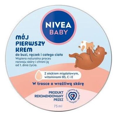 Nivea, Babykörperpflege, Baby My First Cream Cream for Face. Hands and Whole Body 75ml Nivea, Babykörperpflege, Baby My First Cream Cream for Face. Hands and Whole Body 75ml