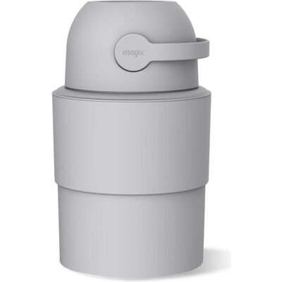 Magic Heka M diaper bin, concrete gray Magic Heka M diaper bin, concrete gray