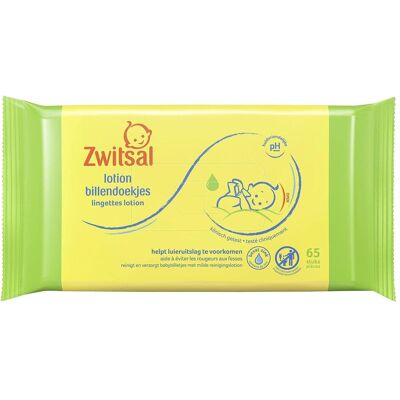 Zwitsal, Babykörperpflege, Billendoekjes - Lotion - dermatologisch getest en alcoholvrij - 24 x 65 stuks Zwitsal, Babykörperpflege, Billendoekjes - Lotion - dermatologisch getest en alcoholvrij - 24 x 65 stuks