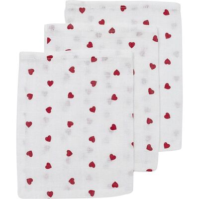 Meyco, Babybadetuch, Sweet Heart waschhandschuhe - 3er pack (20 x 17 cm) Meyco, Babybadetuch, Sweet Heart waschhandschuhe - 3er pack (20 x 17 cm)