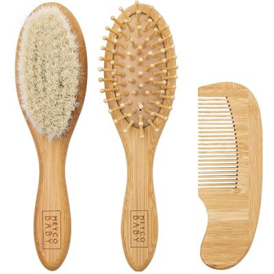 Meyco, Babykörperpflege, Haarpflege-Set Bambus Natur Meyco, Babykörperpflege, Haarpflege-Set Bambus Natur