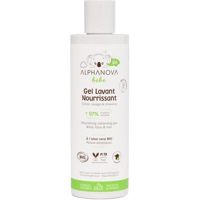 Alphanova, Babykörperpflege, Baby Bio Aloe Vera Wash Gel 200ml Alphanova, Babykörperpflege, Baby Bio Aloe Vera Wash Gel 200ml
