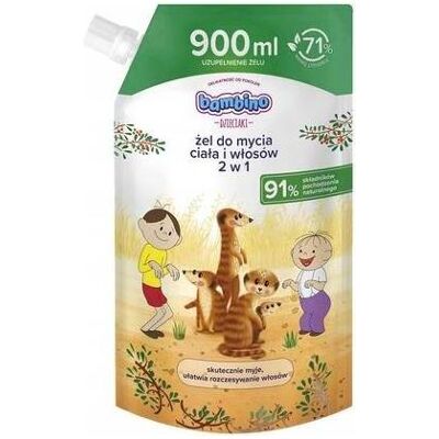 Bambino, Babykörperpflege, NIVEA żel do mycia ciała i włosów dla dzieci zapas 900ml Bambino, Babykörperpflege, NIVEA żel do mycia ciała i włosów dla dzieci zapas 900ml