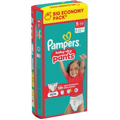 Pampers Baby Dry Pants Gr.5 Junior 11-17kg Big Windeln Eco Pack 56 Stück (Gr. 5, 56 Stk.) Pampers Baby Dry Pants Gr.5 Junior 11-17kg Big Windeln Eco Pack 56 Stück (Gr. 5, 56 Stk.)