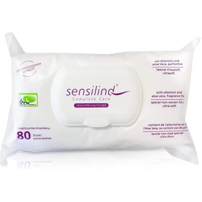 Sensilind Feuchttuch Packungsmenge: 80 St./Pack. Packungsmenge: 80 St./Pack. Sensilind Feuchttuch Packungsmenge: 80 St./Pack. Packungsmenge: 80 St./Pack.