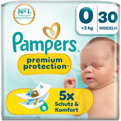 Pampers Premium Protection (Gr. 0, 30 Stk.) Pampers Premium Protection (Gr. 0, 30 Stk.)
