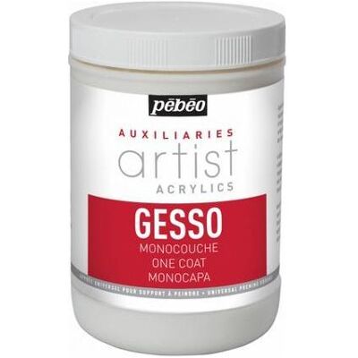 Pebeo, Künstlerfarbe + Bastelfarbe, Artist Acrylics one Coat Gesso Pebeo, Künstlerfarbe + Bastelfarbe, Artist Acrylics one Coat Gesso