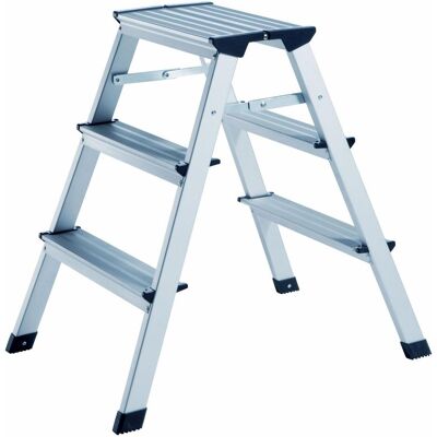 Alco Trittleiter 3 Stufen - Leichtes Aluminium - 62cm Höhe Alco Trittleiter 3 Stufen - Leichtes Aluminium - 62cm Höhe