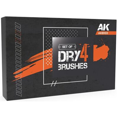 AK Interactive, Pinsel, Dry Brushes Set AK Interactive, Pinsel, Dry Brushes Set