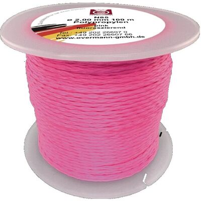 HP Autozubehör, Seil, Pflastererschnur Länge 100 m Ø 2 mm 60 kg Polypropylen pink (100 m) HP Autozubehör, Seil, Pflastererschnur Länge 100 m Ø 2 mm 60 kg Polypropylen pink (100 m)