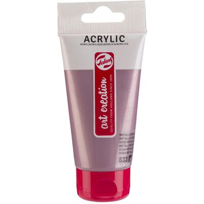 Künstlerfarbe + Bastelfarbe, Talens Art Creation Acrylfarbe Tube 75ml Metallicrosa 833 (75 ml) Künstlerfarbe + Bastelfarbe, Talens Art Creation Acrylfarbe Tube 75ml Metallicrosa 833 (75 ml)