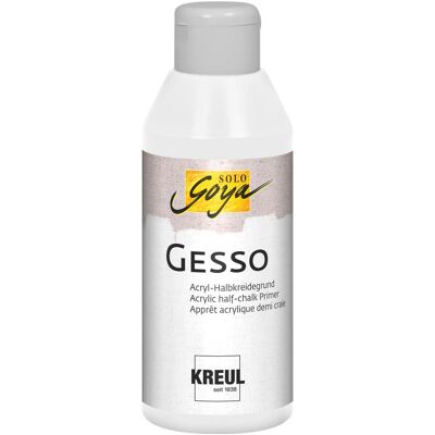 Kreul, Künstlerfarbe + Bastelfarbe, 85271 - SOLO GOYA Gesso weiss, 250 ml, Grundierung von Maluntergründen auf Acryl-Halbkreidebasi (250 ml) Kreul, Künstlerfarbe + Bastelfarbe, 85271 - SOLO GOYA Gesso weiss, 250 ml, Grundierung von Maluntergründen auf Acryl-Halbkreidebasi (250 ml)