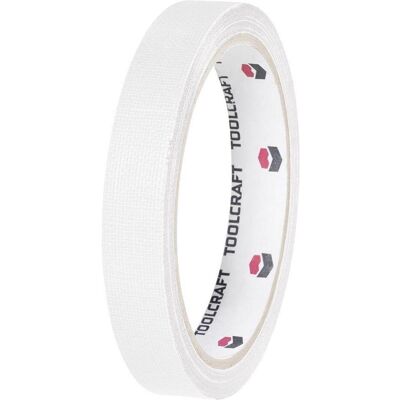Toolcraft, Klebeband, Gewebeklebeband HEB15L10WC Wei (15 mm) Toolcraft, Klebeband, Gewebeklebeband HEB15L10WC Wei (15 mm)