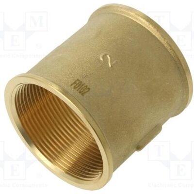 Gebo, Rohrverbindungstechnik, Verbinder: Muffe lang,weiblich-weiblich Messing CW617N BR Gebo, Rohrverbindungstechnik, Verbinder: Muffe lang,weiblich-weiblich Messing CW617N BR