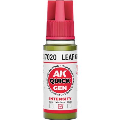 AK Interactive, Künstlerfarbe + Bastelfarbe, Pot de Quick Gen - Leaf Green (18 ml) (18 ml) AK Interactive, Künstlerfarbe + Bastelfarbe, Pot de Quick Gen - Leaf Green (18 ml) (18 ml)