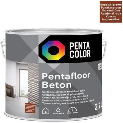 Pentacolor, Künstlerfarbe + Bastelfarbe, Paint Pentafloor Beton Red-Brown 2.7l (2700 ml) Pentacolor, Künstlerfarbe + Bastelfarbe, Paint Pentafloor Beton Red-Brown 2.7l (2700 ml)