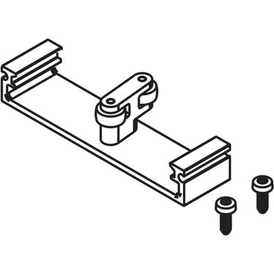 HAWA, Zubehör Türbeschlag, Concepta Connector unten 110 mm, Länge 26 mm, für zwei Dreh-Einschiebetüren HAWA, Zubehör Türbeschlag, Concepta Connector unten 110 mm, Länge 26 mm, für zwei Dreh-Einschiebetüren
