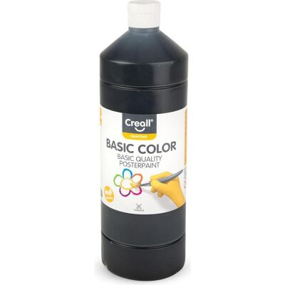 Creall, Künstlerfarbe + Bastelfarbe, Schoolverf Zwart, 1 liter (1000 ml) Creall, Künstlerfarbe + Bastelfarbe, Schoolverf Zwart, 1 liter (1000 ml)
