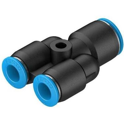 Festo, Zubehör Befestigungstechnik, Push in Y Connector, 10mm, 8mm Festo, Zubehör Befestigungstechnik, Push in Y Connector, 10mm, 8mm