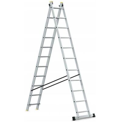 Awtools, Leiter + Gerüst, DRABINA ALUMINIOWA 2x11 STOPNI 150KG Awtools, Leiter + Gerüst, DRABINA ALUMINIOWA 2x11 STOPNI 150KG
