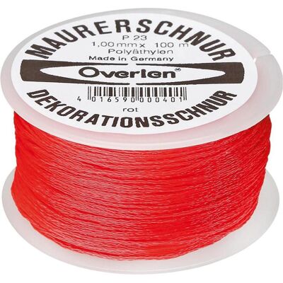 HP Autozubehör, Seil, Maurerschnur Länge 100 m Ø 1 mm 15 kg Polyethylen rot (100 m) HP Autozubehör, Seil, Maurerschnur Länge 100 m Ø 1 mm 15 kg Polyethylen rot (100 m)