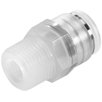 Festo, Zubehör Befestigungstechnik, Fitting Male R1/4 8mm Festo, Zubehör Befestigungstechnik, Fitting Male R1/4 8mm