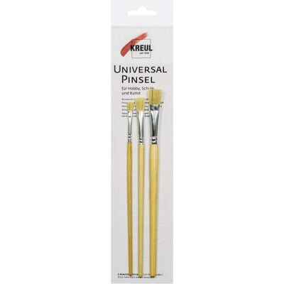 Kreul, Pinsel, Universalpinsel Borste flach 3er Set Kreul, Pinsel, Universalpinsel Borste flach 3er Set