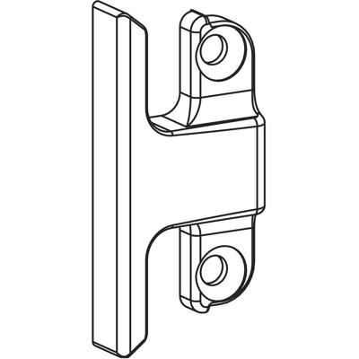 Roto, Zubehör Türbeschlag, NT/NX Schliessstück aufschraubbar zu Stulpflügel mittig/variabel Zink silber Roto, Zubehör Türbeschlag, NT/NX Schliessstück aufschraubbar zu Stulpflügel mittig/variabel Zink silber