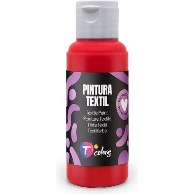 Colors, Künstlerfarbe + Bastelfarbe, 80 ml red textile paint (80 ml) Colors, Künstlerfarbe + Bastelfarbe, 80 ml red textile paint (80 ml)