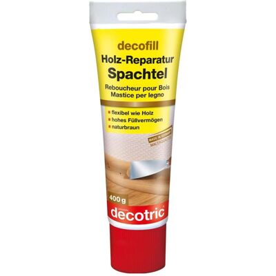 Decotric, Spachtelmasse + Mörtel, Holzreparatur-Spachtel Decotric, Spachtelmasse + Mörtel, Holzreparatur-Spachtel