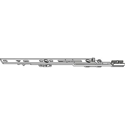Roto - NTROTO NX - 400 mm - silber - Mittelverschluss - Türbeschlag Roto - NTROTO NX - 400 mm - silber - Mittelverschluss - Türbeschlag
