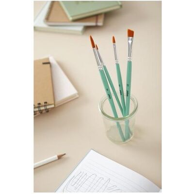 Pebeo, Pinsel, 3 runde MC-Pinsel aus goldenem Poly Pebeo, Pinsel, 3 runde MC-Pinsel aus goldenem Poly