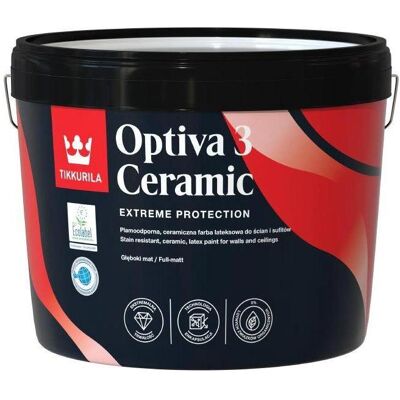 Tikkurila, Künstlerfarbe + Bastelfarbe, Paints Optiva Ceramic Bc 2.7l (2700 ml) Tikkurila, Künstlerfarbe + Bastelfarbe, Paints Optiva Ceramic Bc 2.7l (2700 ml)
