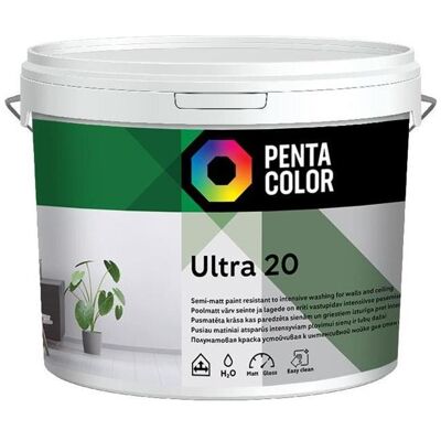 Pentacolor, Künstlerfarbe + Bastelfarbe, Emulsion Paint Ultra 20 White 5l (5000 ml) Pentacolor, Künstlerfarbe + Bastelfarbe, Emulsion Paint Ultra 20 White 5l (5000 ml)