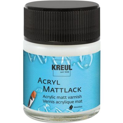 Kreul, Lack, Acryl-Mattlack auf Wasserbasis Transparent 50ml (Farblos, 0.05 l) Kreul, Lack, Acryl-Mattlack auf Wasserbasis Transparent 50ml (Farblos, 0.05 l)
