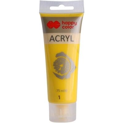 Happy Color, Künstlerfarbe + Bastelfarbe, Acrylfarbe 75 ml gelb COLOR (75 ml) Happy Color, Künstlerfarbe + Bastelfarbe, Acrylfarbe 75 ml gelb COLOR (75 ml)