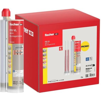 Fischer, Klebeband, Injektionsmörtel 580871 24 St. Fischer, Klebeband, Injektionsmörtel 580871 24 St.