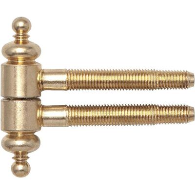 SFS, Türband, Einbohrband mit Zierkopf, ø 16 mm, Bandhöhe 63 mm, Stahl vermessingt SFS, Türband, Einbohrband mit Zierkopf, ø 16 mm, Bandhöhe 63 mm, Stahl vermessingt