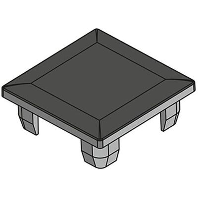 Hettich, Profil + Stange, Profil-Abdeckkappe Cadro Standard Hettich, Profil + Stange, Profil-Abdeckkappe Cadro Standard
