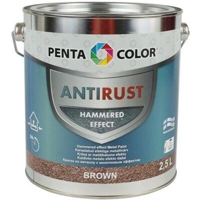 Pentacolor, Künstlerfarbe + Bastelfarbe, Paint Pentac Antirust Hammered Brn 2,5l (2500 ml) Pentacolor, Künstlerfarbe + Bastelfarbe, Paint Pentac Antirust Hammered Brn 2,5l (2500 ml)
