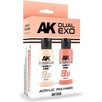 AK Interactive, Künstlerfarbe + Bastelfarbe, TWINKLE PINK & CHAR’S PINK DUAL EXO Set 8 (120 ml) AK Interactive, Künstlerfarbe + Bastelfarbe, TWINKLE PINK & CHAR’S PINK DUAL EXO Set 8 (120 ml)