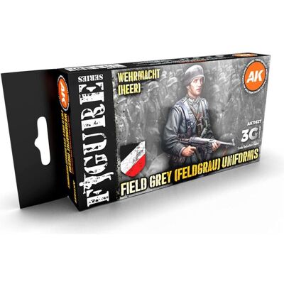 AK Interactive, Künstlerfarbe + Bastelfarbe, German Field Grey Uniforms 3g (17 ml) AK Interactive, Künstlerfarbe + Bastelfarbe, German Field Grey Uniforms 3g (17 ml)