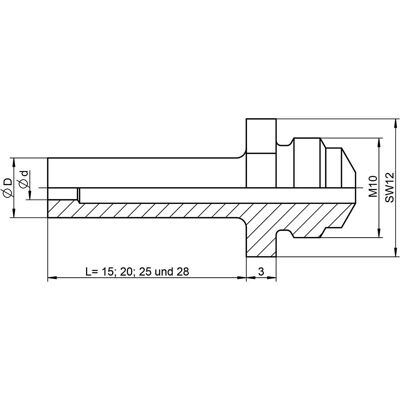 Gesipa, Möbelausstattung, Ersatzteil Mundstück 17/27 Sonderlänge 28 mm Gesipa, Möbelausstattung, Ersatzteil Mundstück 17/27 Sonderlänge 28 mm
