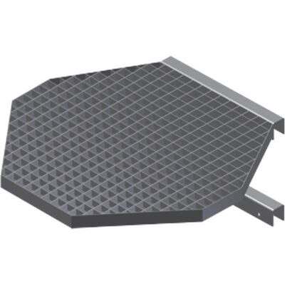 Zarges - Acht-eckige Leiterplattform - Edelstahl - 700 x 700 mm - Leiter Plattform Zarges - Acht-eckige Leiterplattform - Edelstahl - 700 x 700 mm - Leiter Plattform