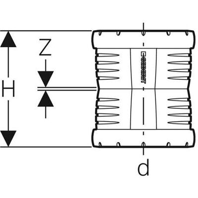 Geberit Rohrverbindungstechnik, Silent-Pro Muffe DN90 Geberit Rohrverbindungstechnik, Silent-Pro Muffe DN90